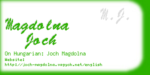 magdolna joch business card